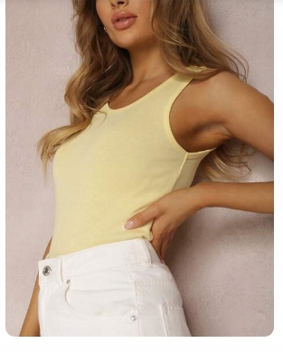 Bluzka TOP TANK gładka , jakość, BASIC r 42(XL)