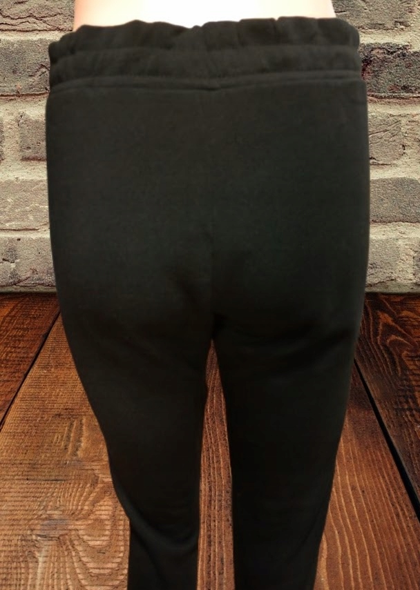 SPODNIE DRESOWE ocieplane damskie z kieszeniami THERMO czarne 2XL