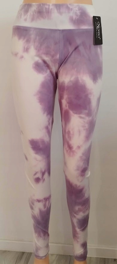 LEGGINSY SPODNIE modne z wysokim stanem r. L/XL ombre elastyczne