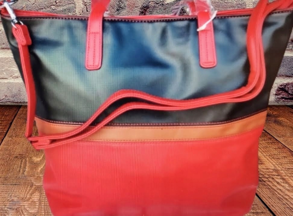 Torebka damska EKO SKÓRA pojemna pomieści A4 długi pasek w komplecie