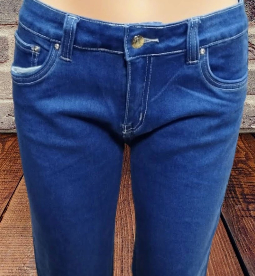 SPODNIE JEANSY plus size TRANG COLLECTION r 4XL(48) blue denim