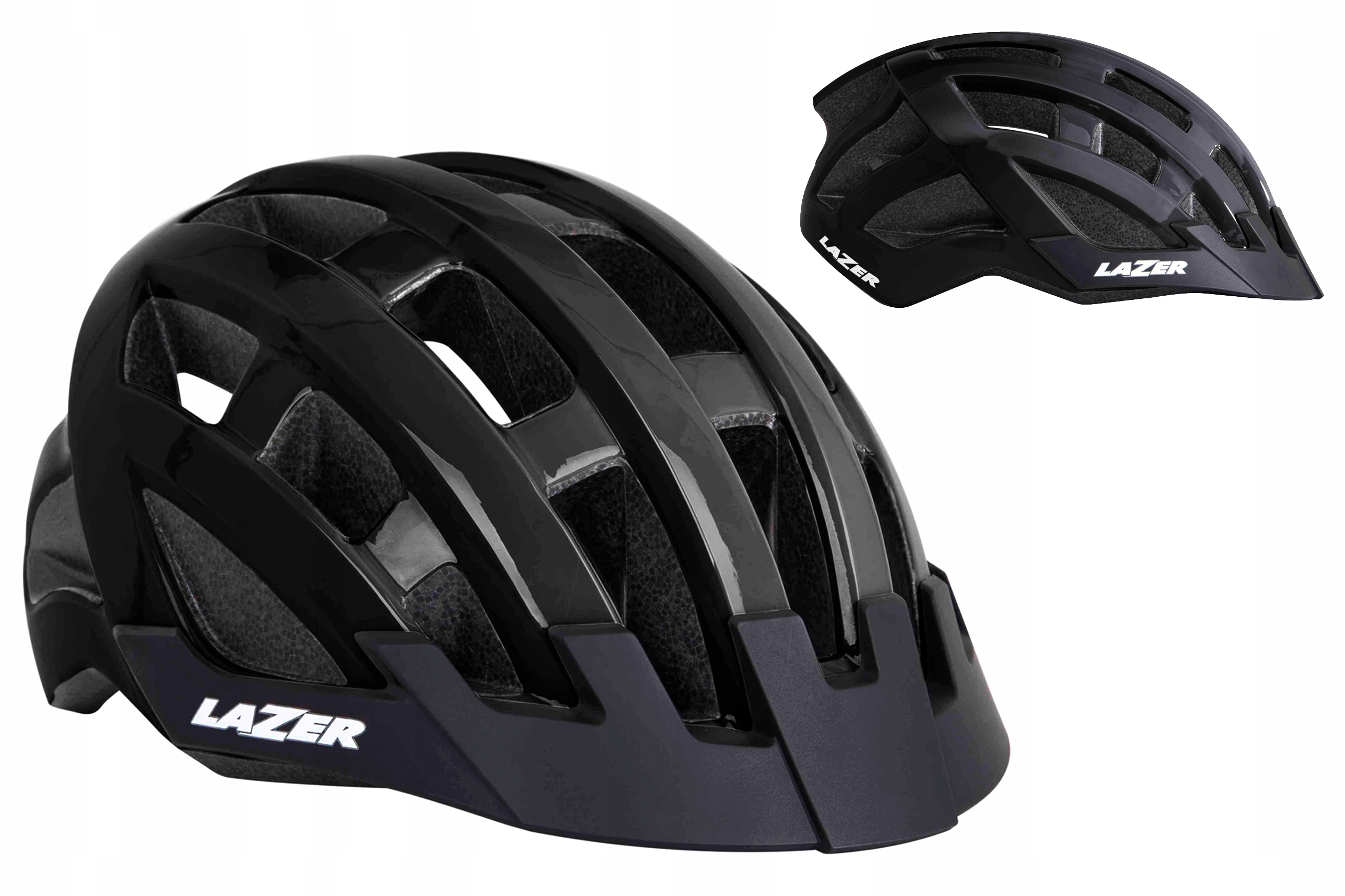 KASK ROWEROWY LAZER COMPACT black (54-61)