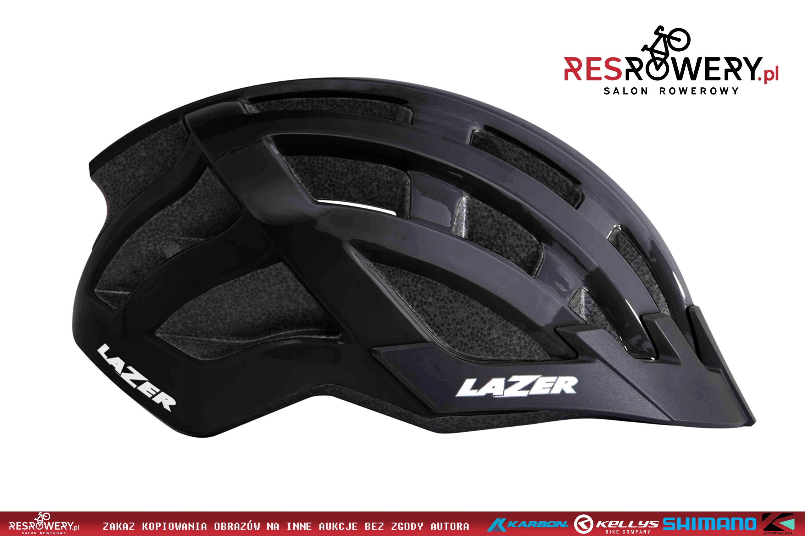 KASK ROWEROWY LAZER COMPACT black (54-61)