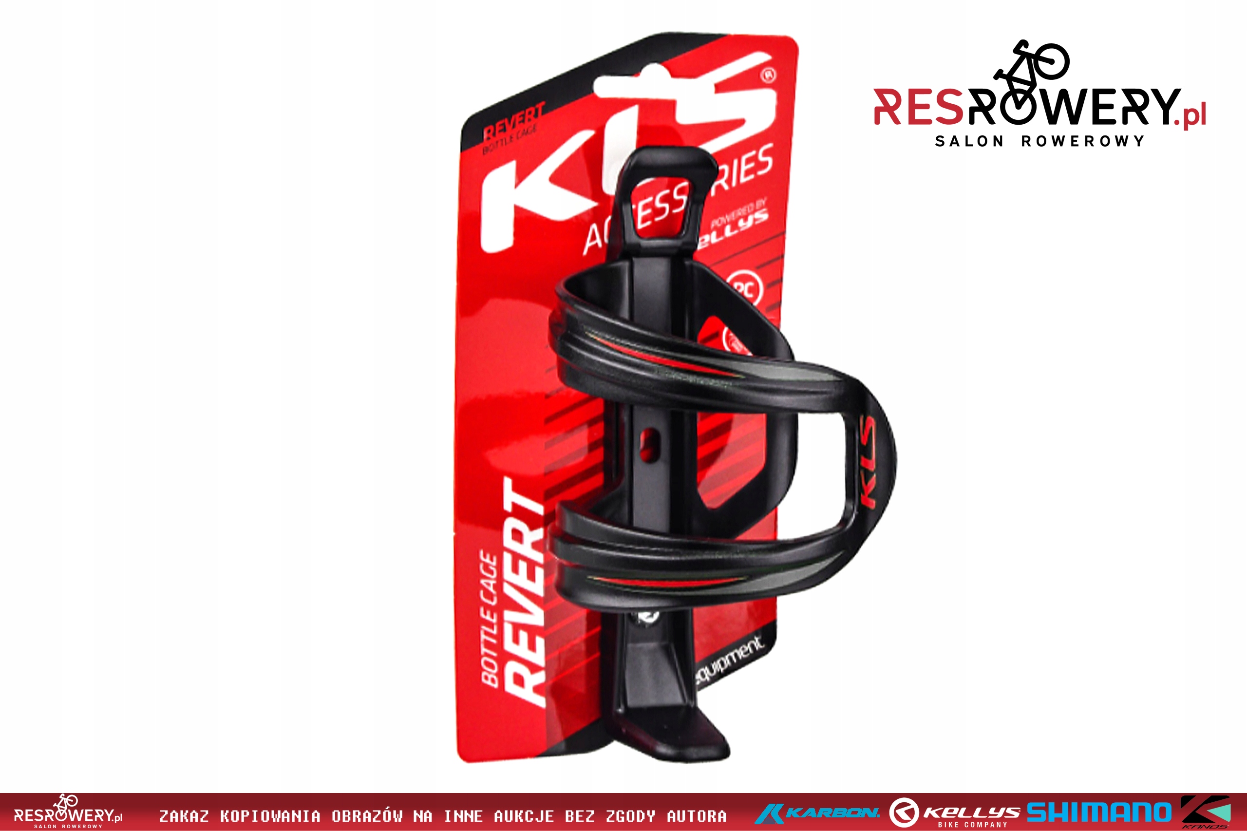 KOSZYK NA BIDON KELLYS KLS REVERT red