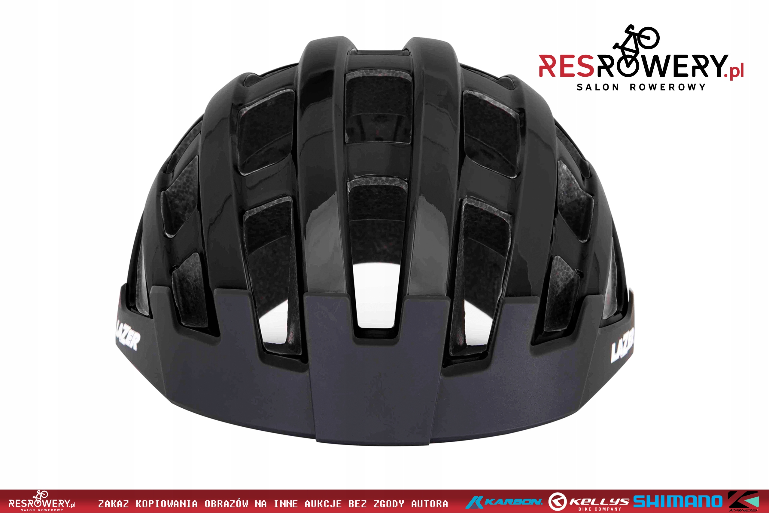 KASK ROWEROWY LAZER COMPACT black (54-61)