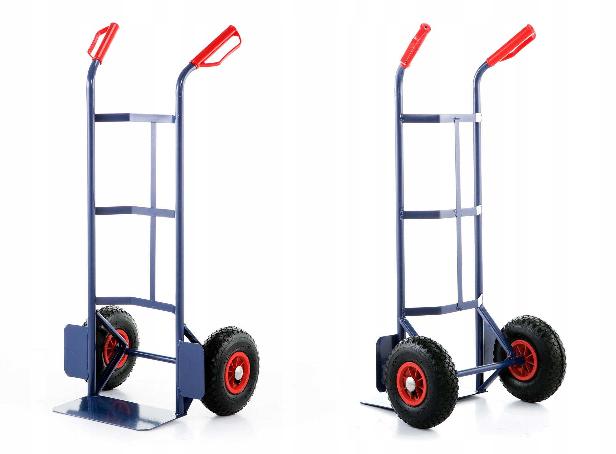 Wózek magazynowy MOCNY transportowy młynarka 200kg kurierski koła pompowane — 12