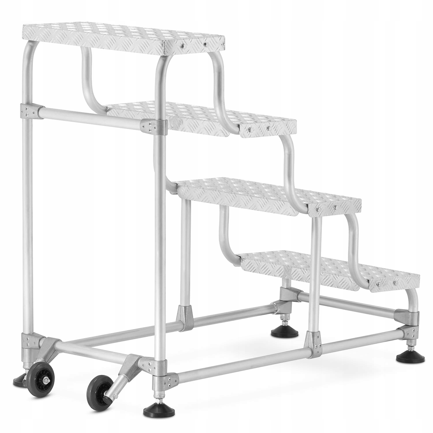Aluminiowa drabina magazynowa schodki schody 1x4 — 3