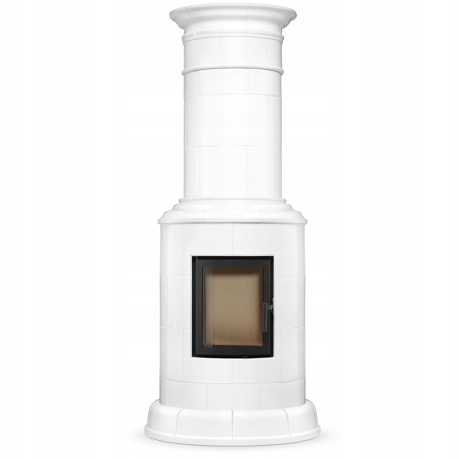 Piec kominek piecyk koza kaflowy okrągły ceramiczny obudowa kominkowa PARIS — 3