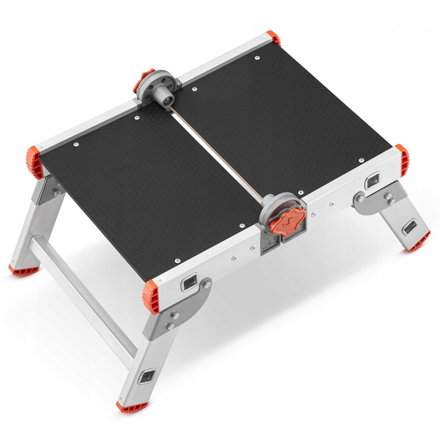 Drabina aluminiowa składana podest roboczy składany taboret podnóżek HIGHER — 3