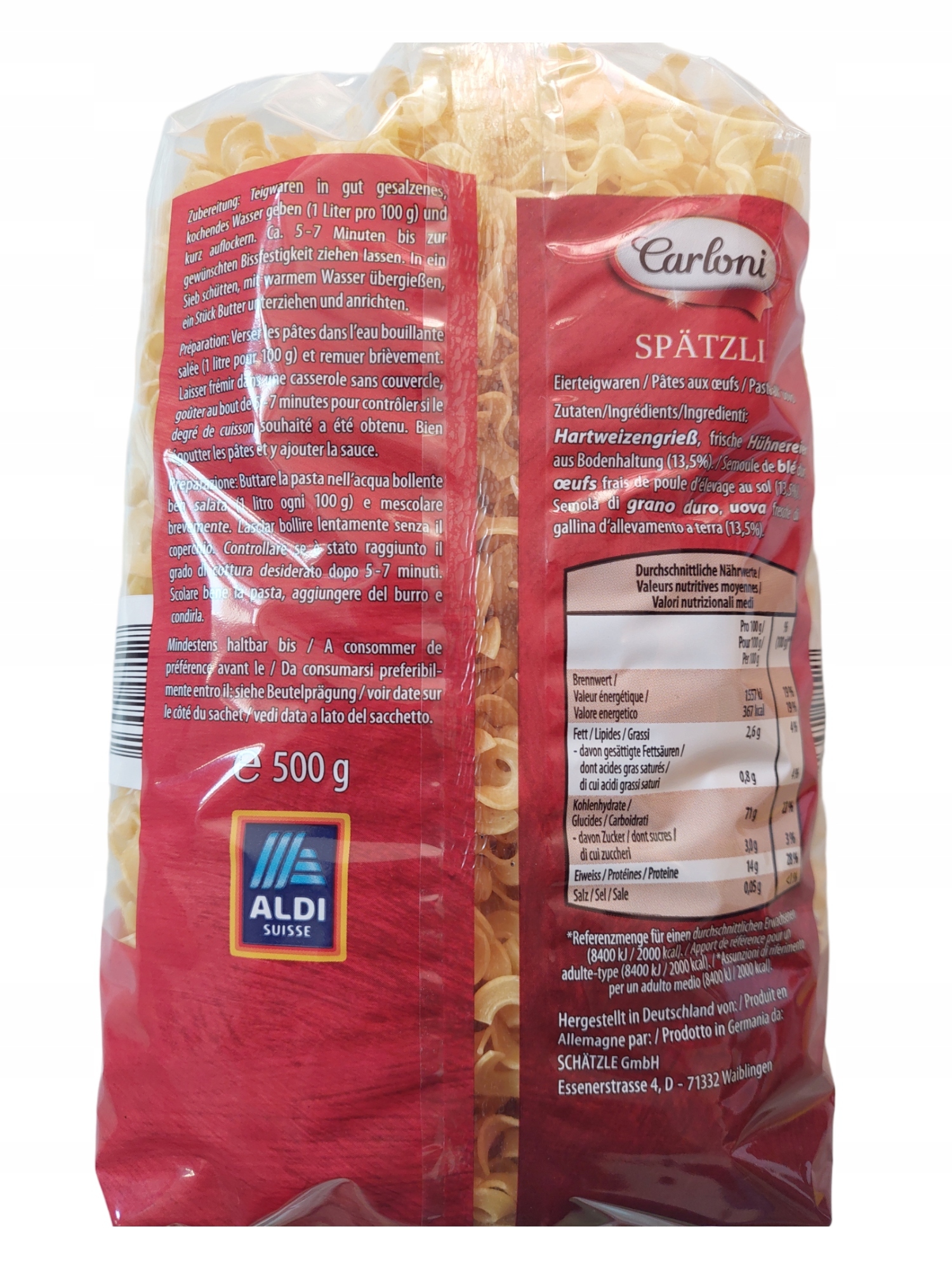 Makarony Carboni 500g Spatzli — 2