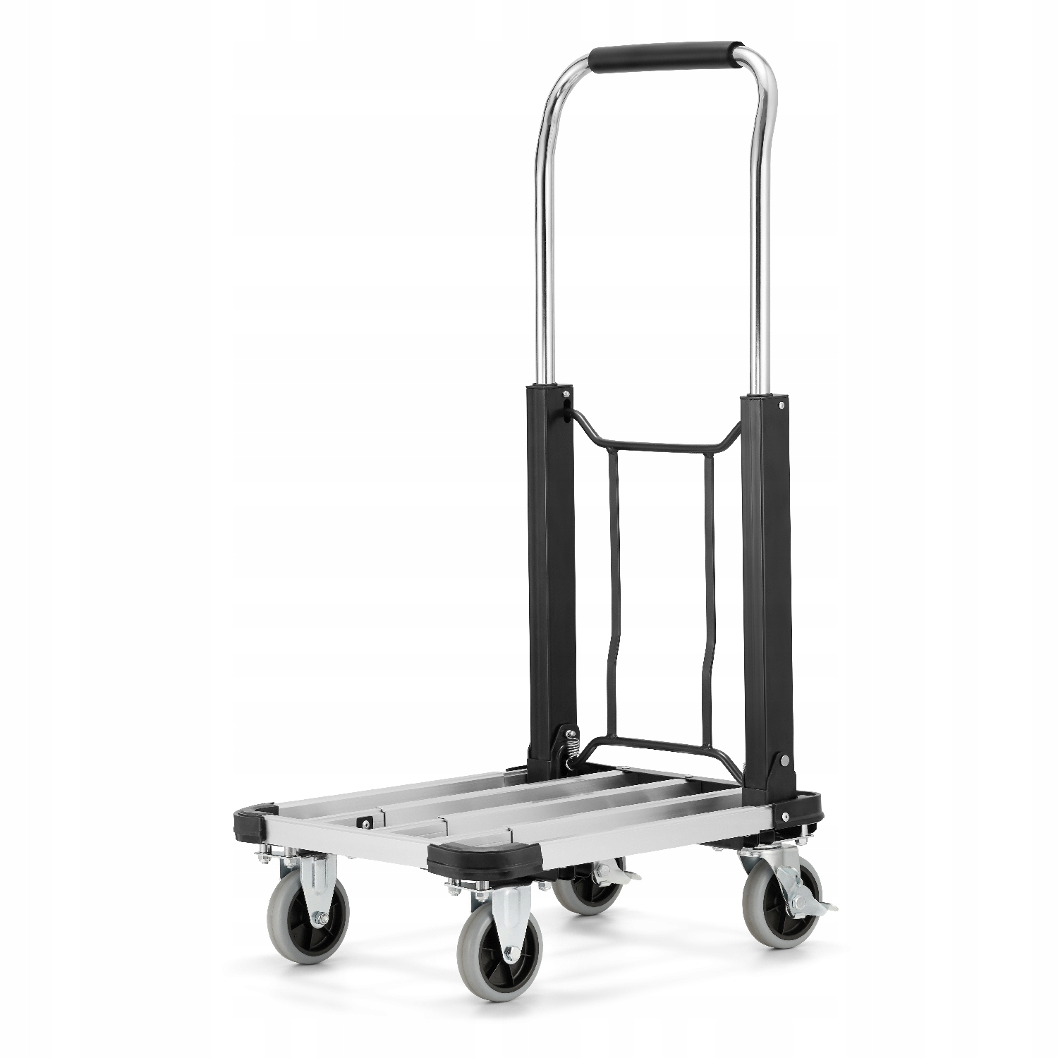 Wózek platformowy aluminiowy składany transportowy magazynowy HIGHER 150kg — 4