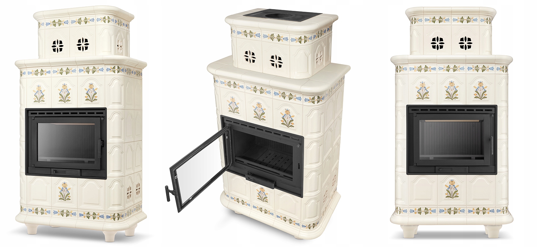 Piec kominek piecyk koza kaflowy ceramiczny obudowa kominkowa INSBRUCK — 4