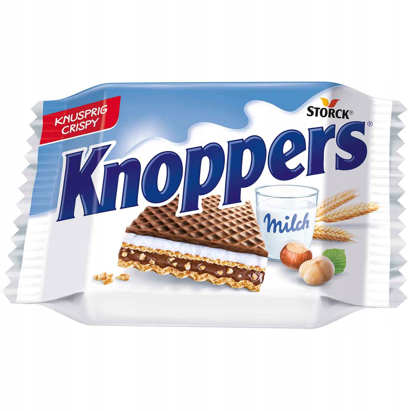 Knoppers Big Pack wafelki orzechowe kakaowe z kremem z Niemiec 15x25g — 2