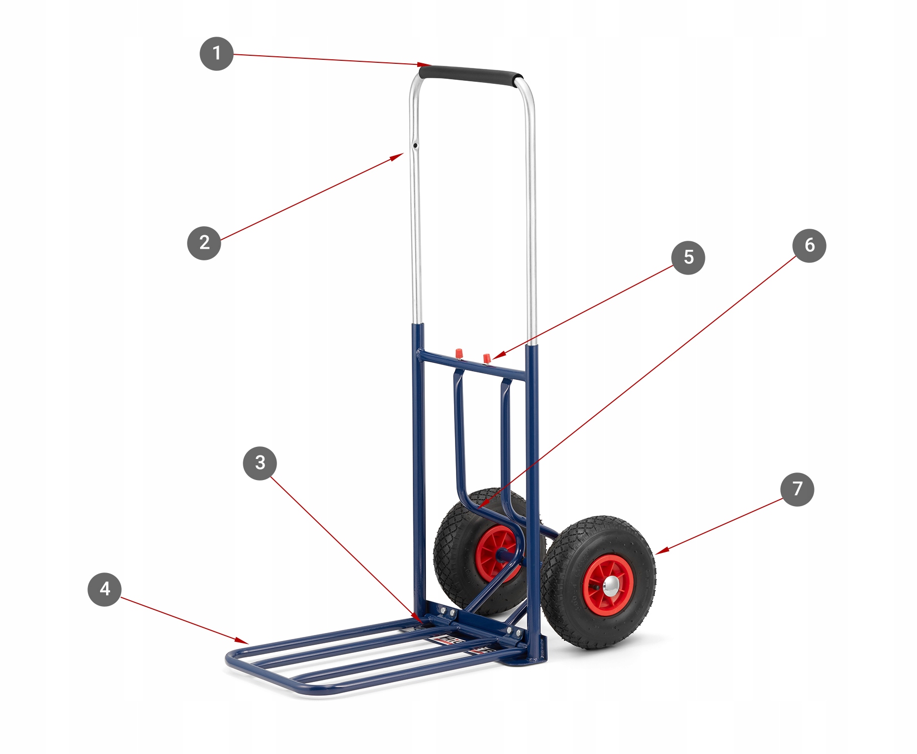 Wózek magazynowy składany młynarka składana 150kg — 10