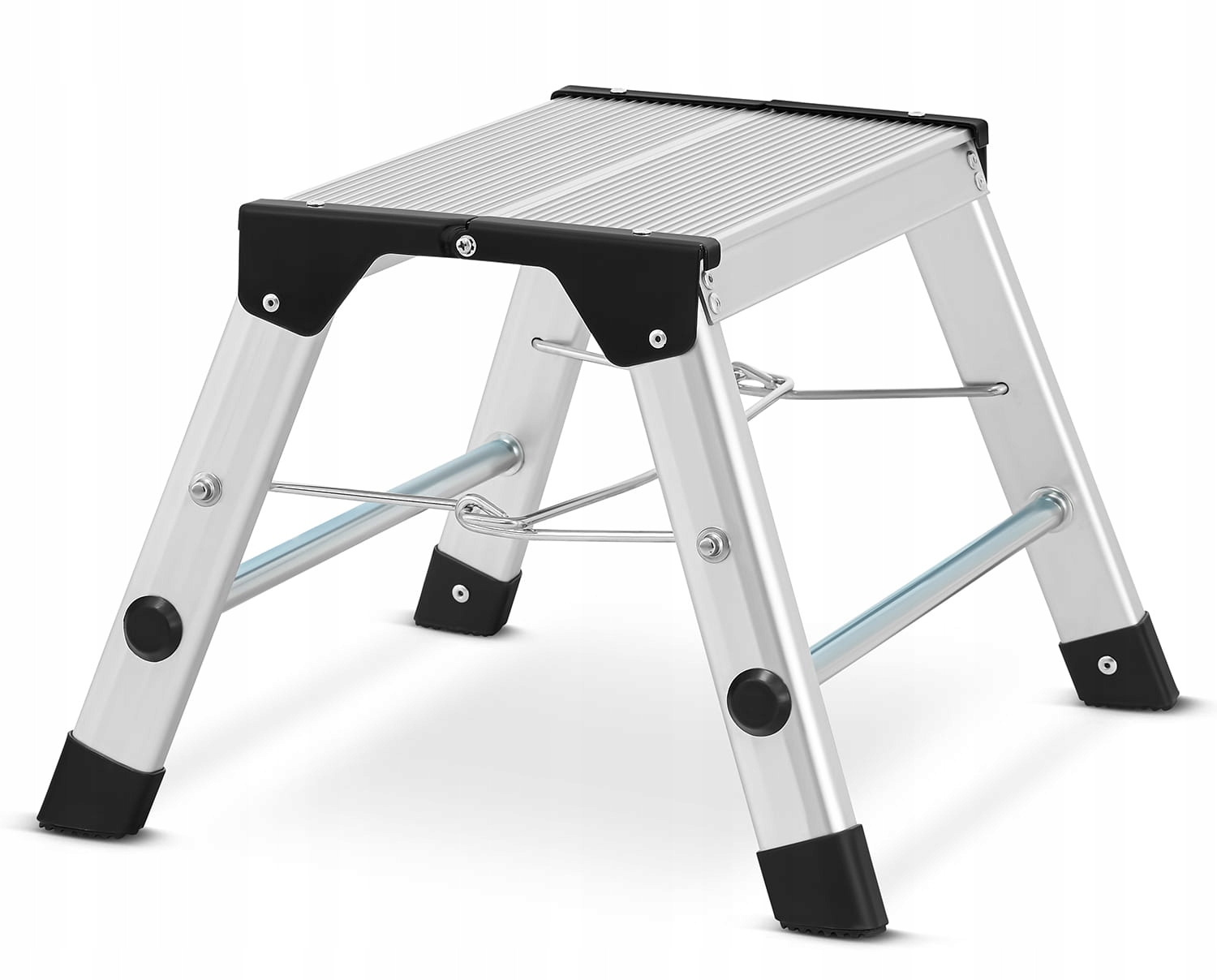 Drabina aluminiowa 2x2 domowa stołek taboret schodki podnóżek HIGHER ML-401 — 8