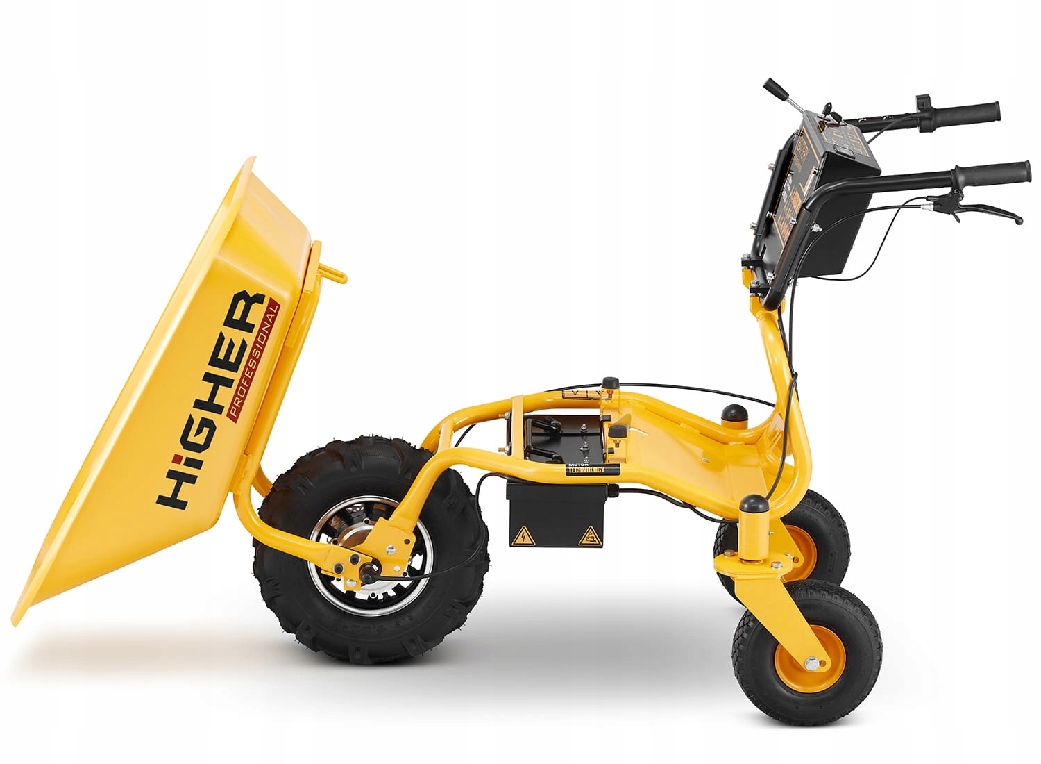 Taczka ogrodowa elektryczna budowlana wozidło HIGHER 500W 150kg 120L 48V — 10