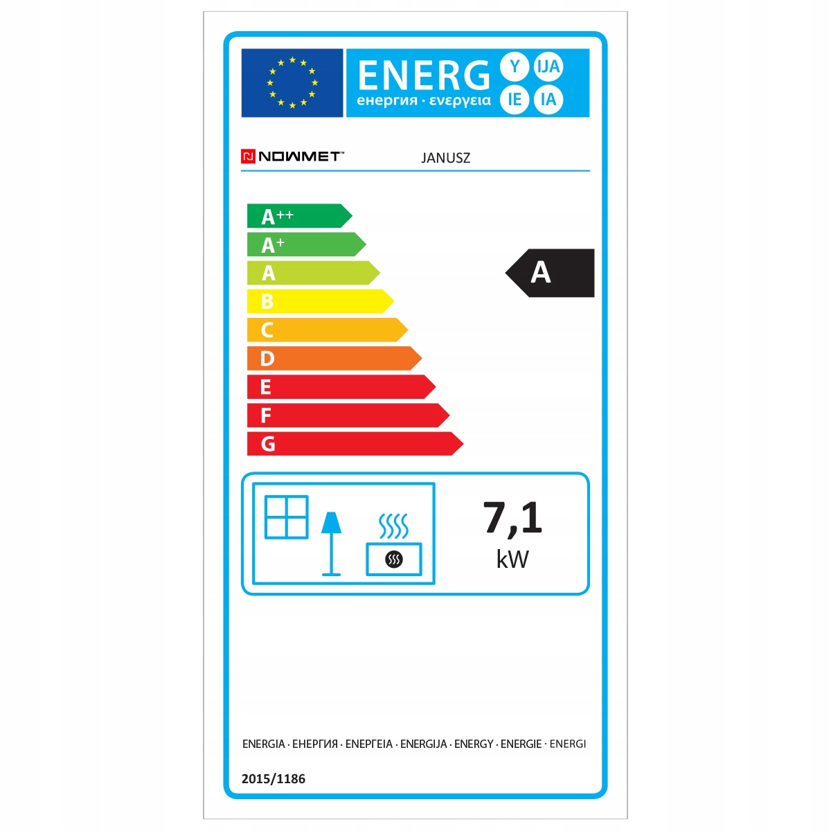 Piec piecyk kominek koza JANUSZ szamotowy polski 7 kW EKOPROJEKT 2022 — 13