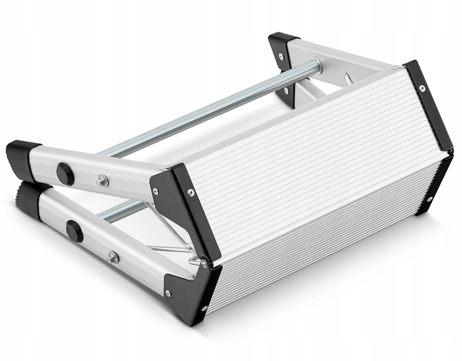 Drabina aluminiowa 2x2 domowa stołek taboret schodki podnóżek HIGHER ML-401 — 6