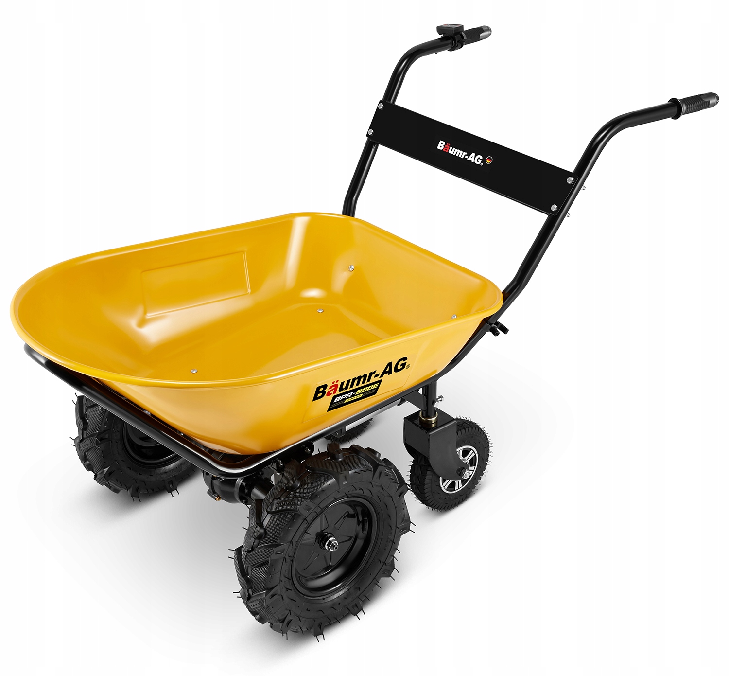Taczka elektryczna ogrodowa wozidło budowlane 100L BAUMR-AG BPR-800E 260kg — 9