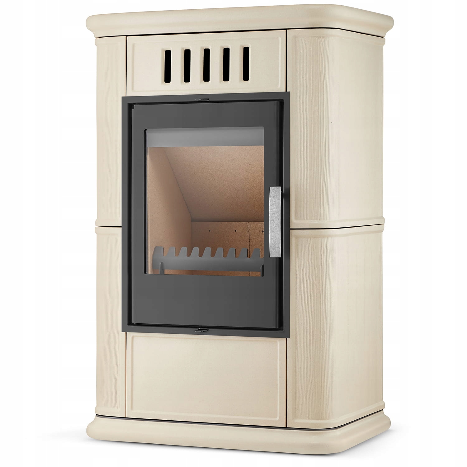Piec kominek kaflowy piecyk koza wkład kominkowy OLBIA Cappuccino 6,3 kW