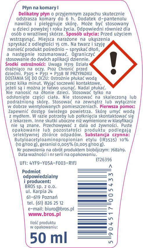 BROS Płyn na komary dla dzieci 50ml — 2