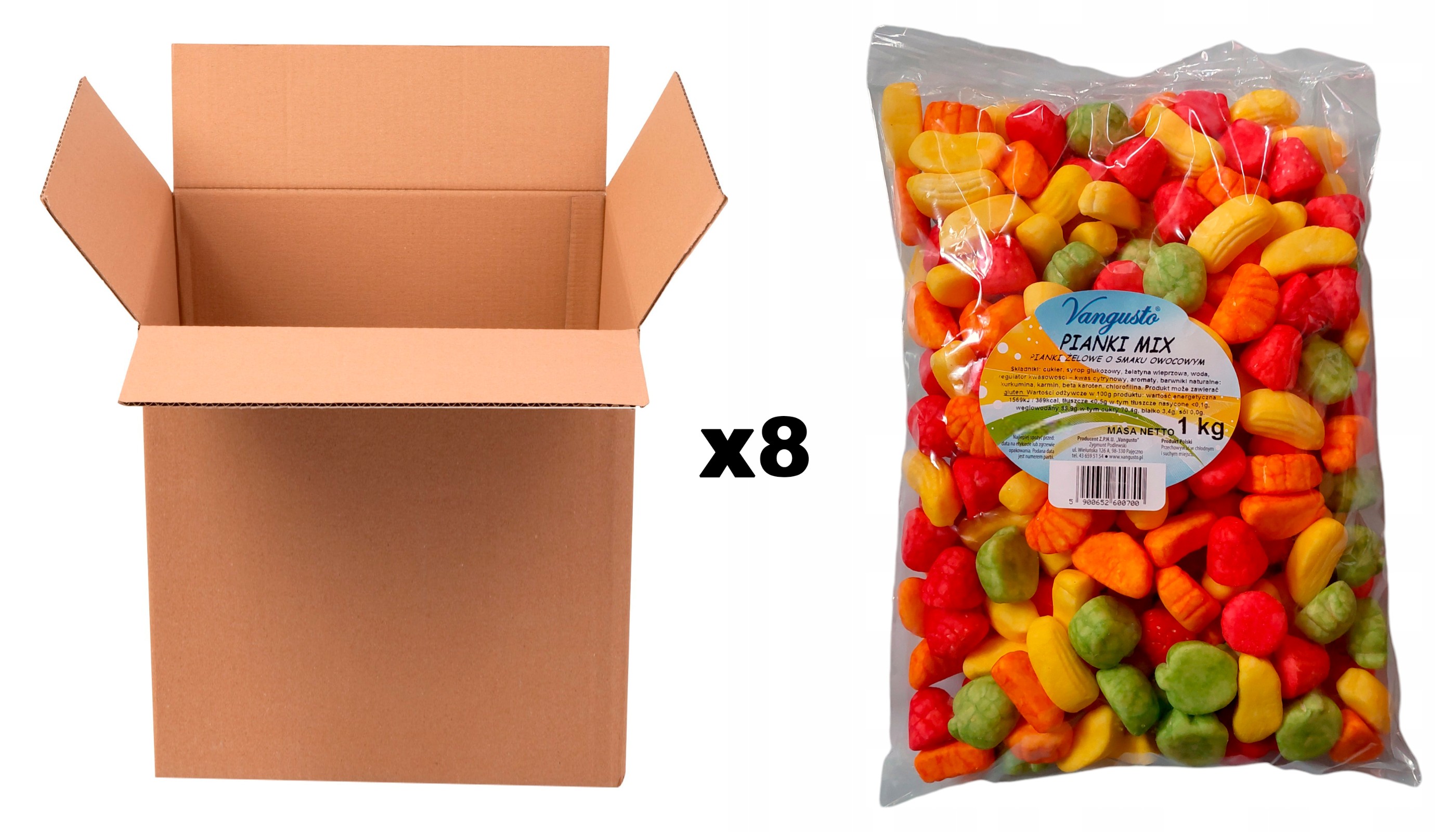 Pianki Vangusto 8x1kg MIX