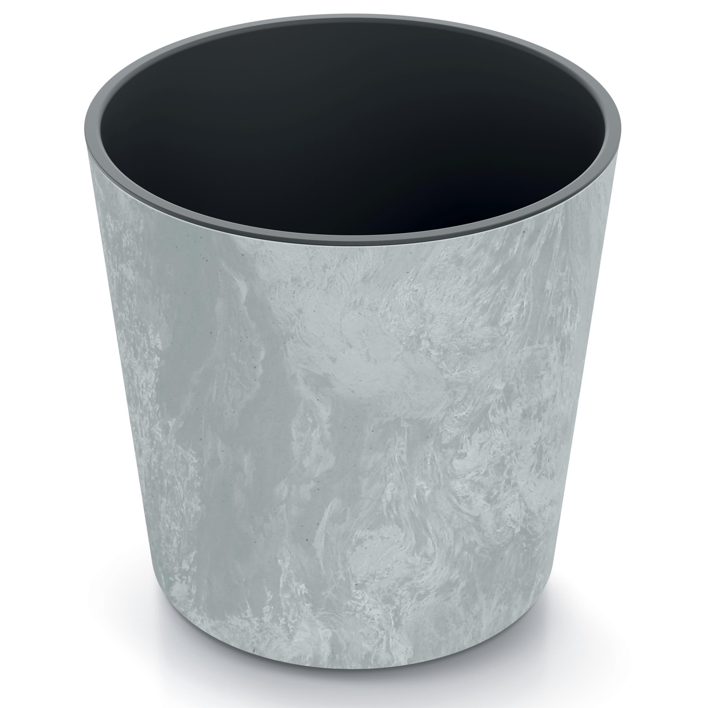 Doniczka okrągła URBI Round Beton Effect DURO250E, 25x25cm, Kolor Beton — 2