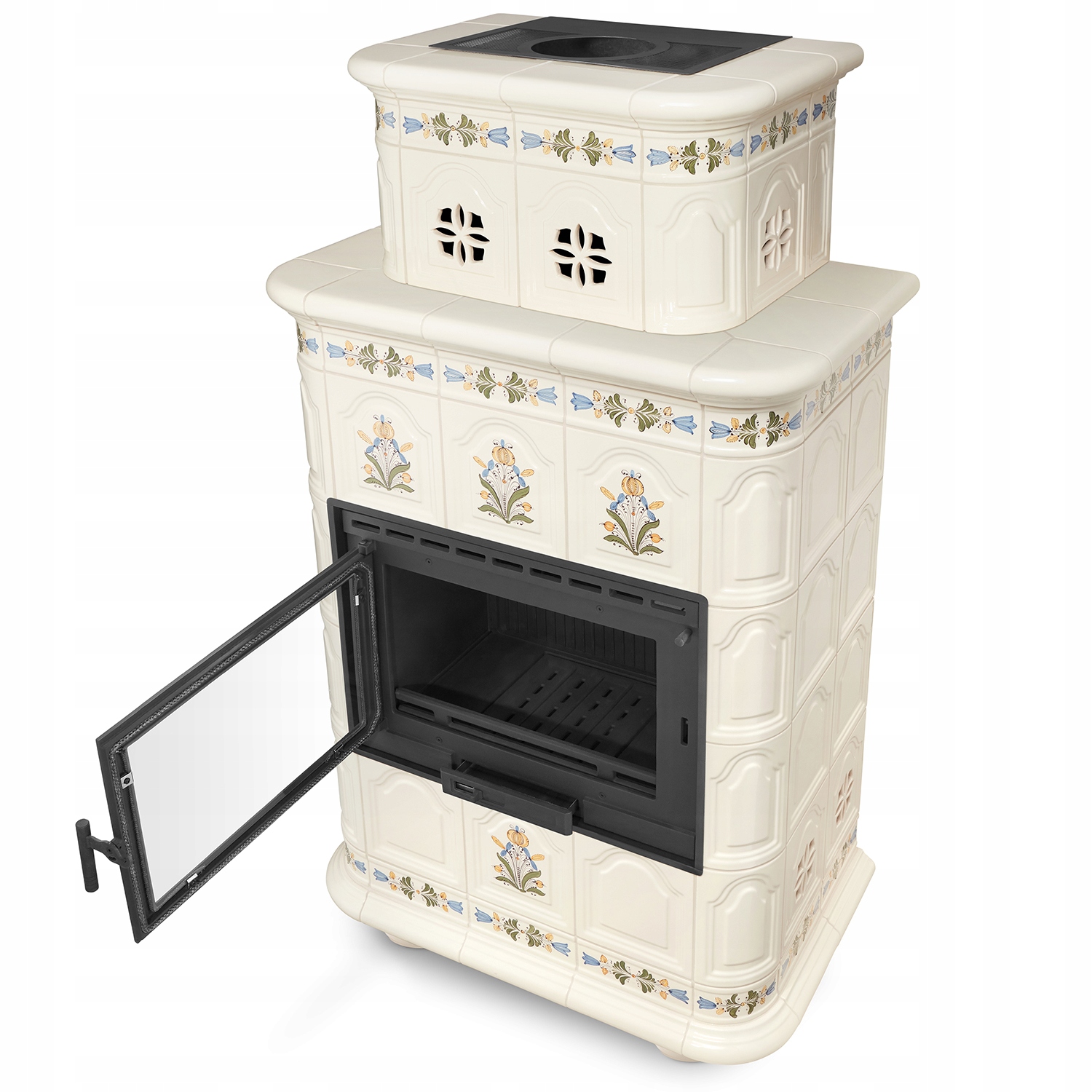 Piec kominek piecyk koza kaflowy ceramiczny obudowa kominkowa INSBRUCK — 2
