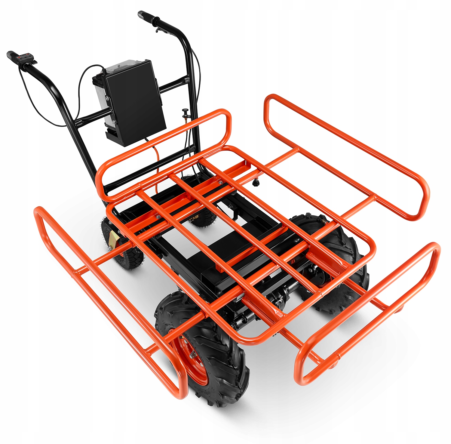 Taczka elektryczna budowlana koleba ogrodowa BAUMR-AG 2w1 120 L 300 kg 40 V — 3