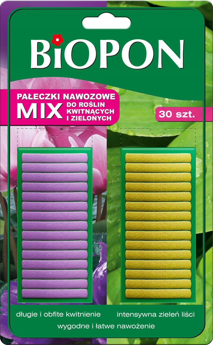 BIOPON Pałeczki nawozowe MIX 30 szt.