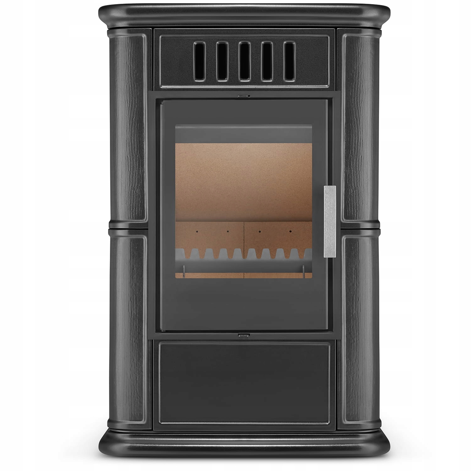 Piec kominek kaflowy piecyk koza wkład kominkowy OLBIA Grey 6,3 kW CDP — 2