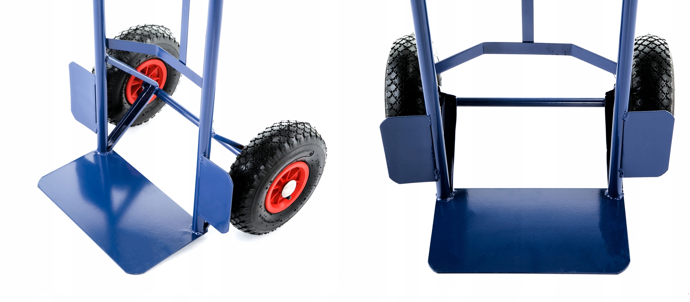 Wózek magazynowy MOCNY transportowy młynarka 200kg kurierski koła pompowane — 7