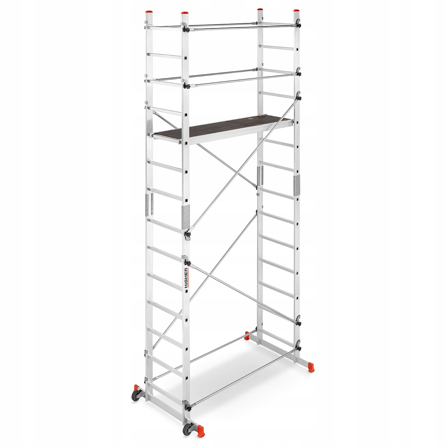 Rusztowanie aluminiowe jezdne drabinowe HIGHER Addy wysokośc robocza 4,70m — 7