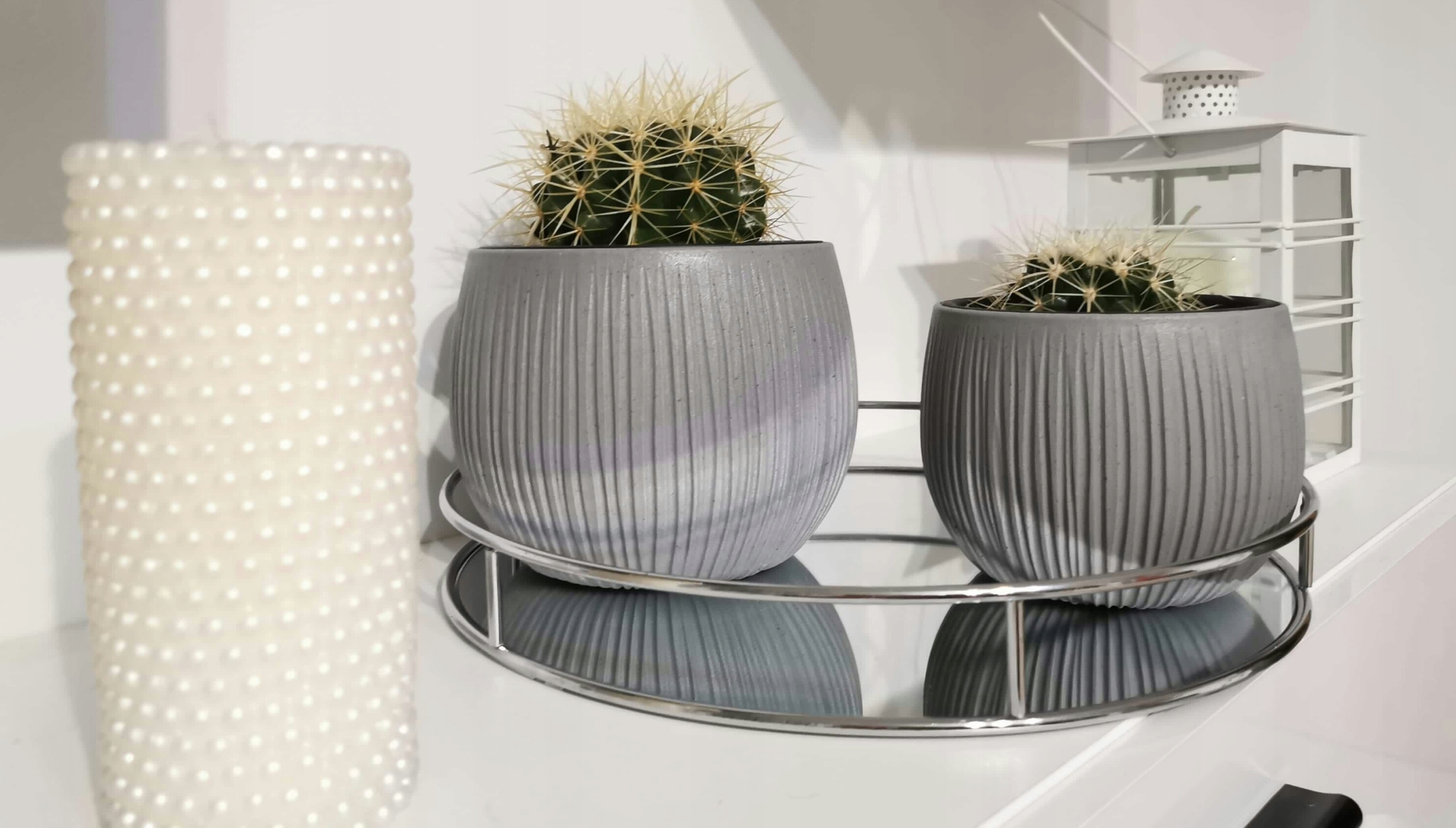 Doniczka kula Beton Bowl DKB240 z wkładem | Beton — 10