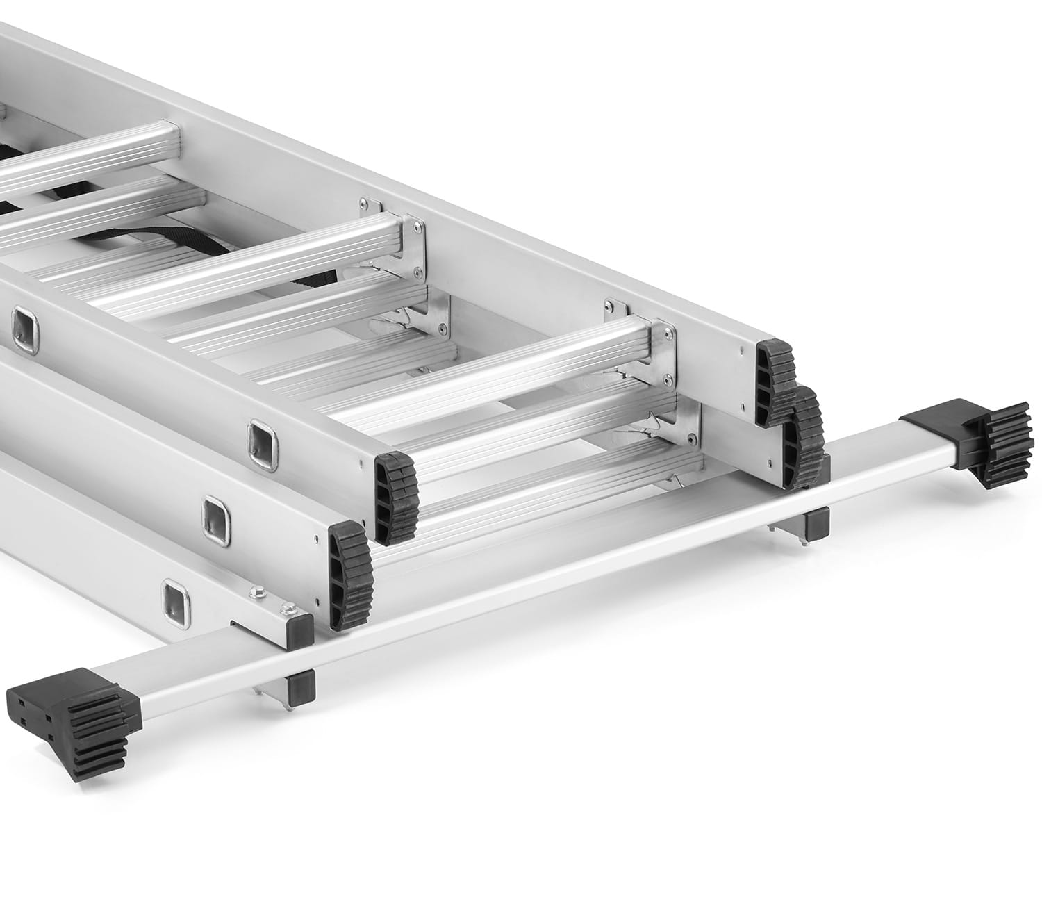 Drabina aluminiowa wielofunkcyjna 3x12 na schody HIGHER 150kg uniwersalna — 8