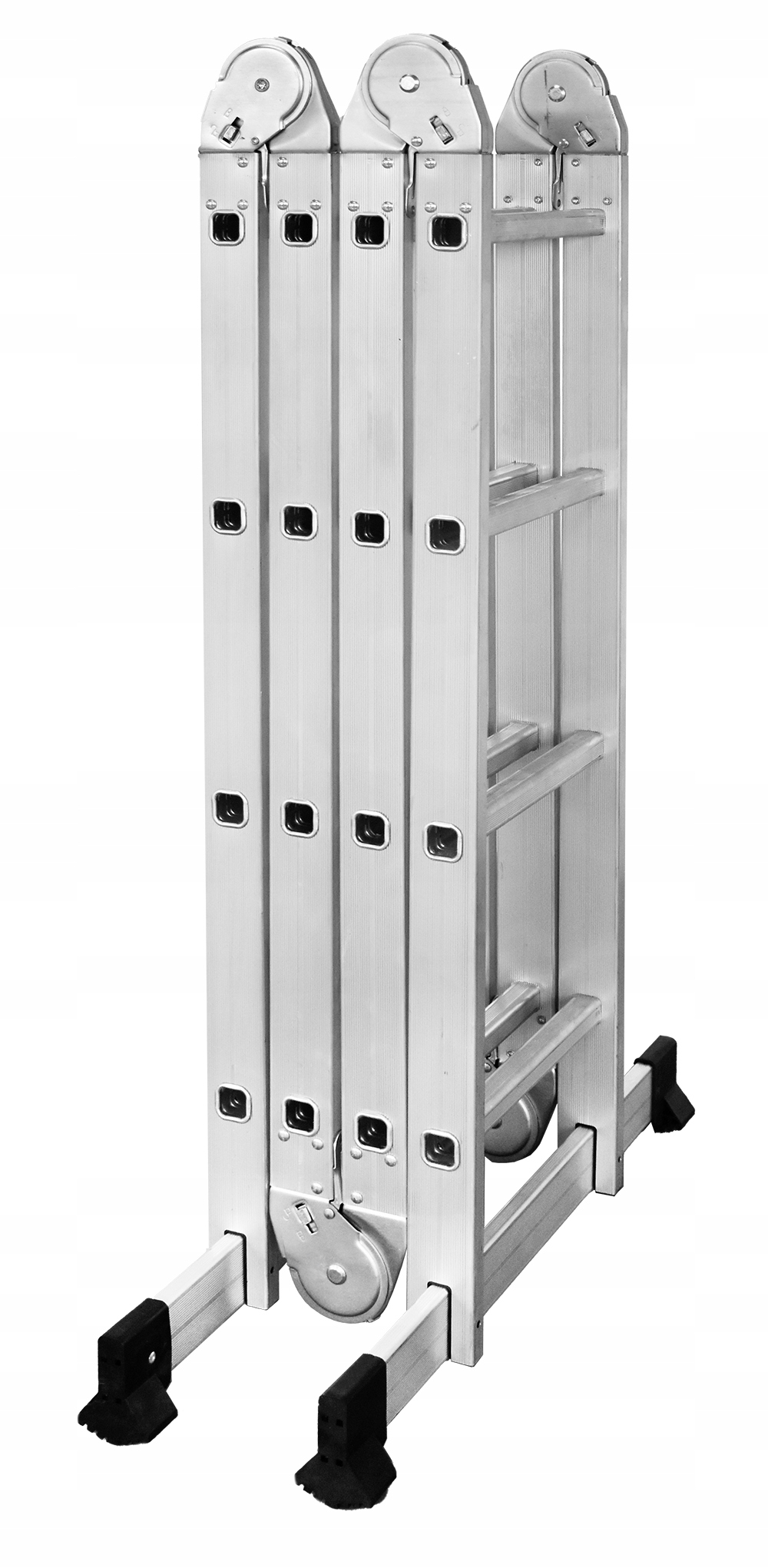 Drabina uniwersalna przegubowa składana 4x4 stopnie aluminium DRABEST — 10
