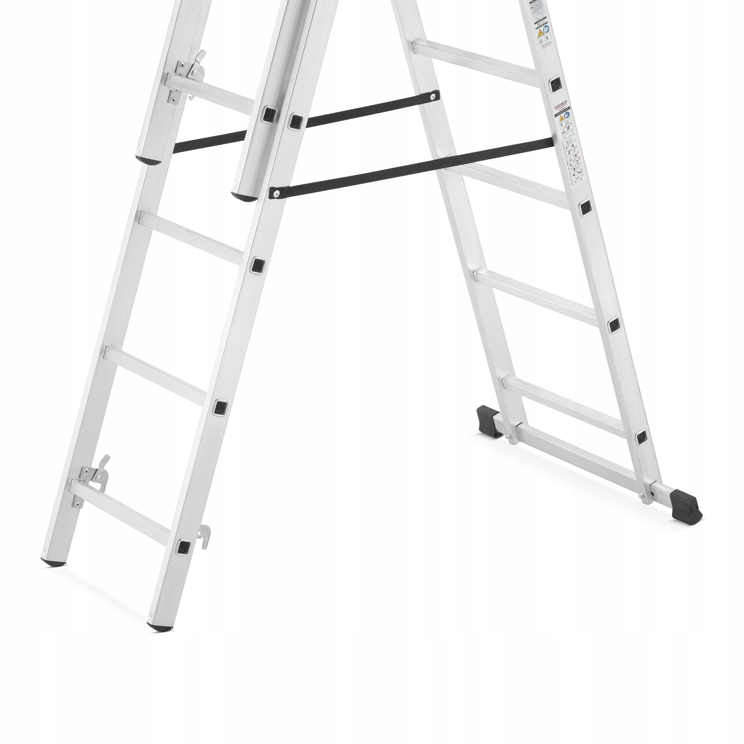 Drabina aluminiowa wielofunkcyjna 3x8 HIGHER uniwersalna BASIC + GRATIS — 7