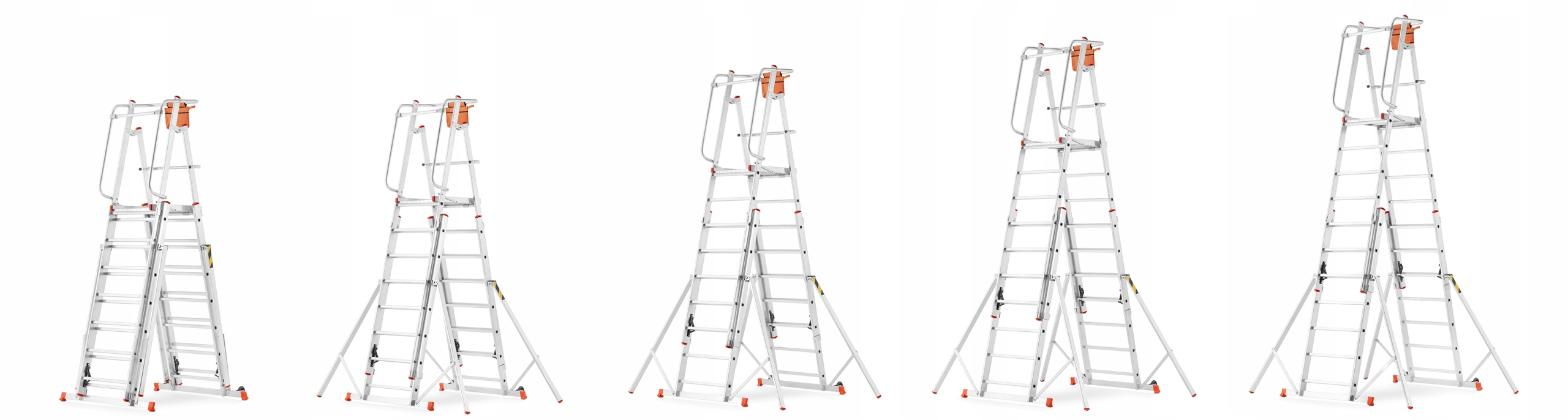 Drabina rusztowanie aluminiowe podnośnik HIGHER 8104-C — 10