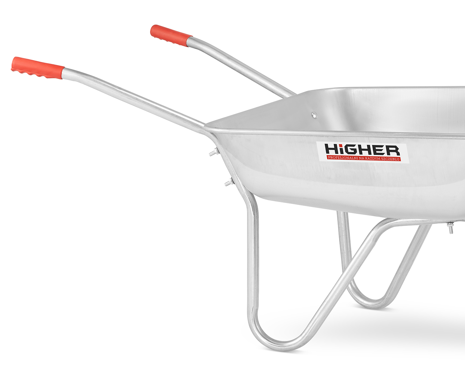 Taczka ogrodowa ocynkowana 125 L stalowa lekka 150 kg HIGHER — 2