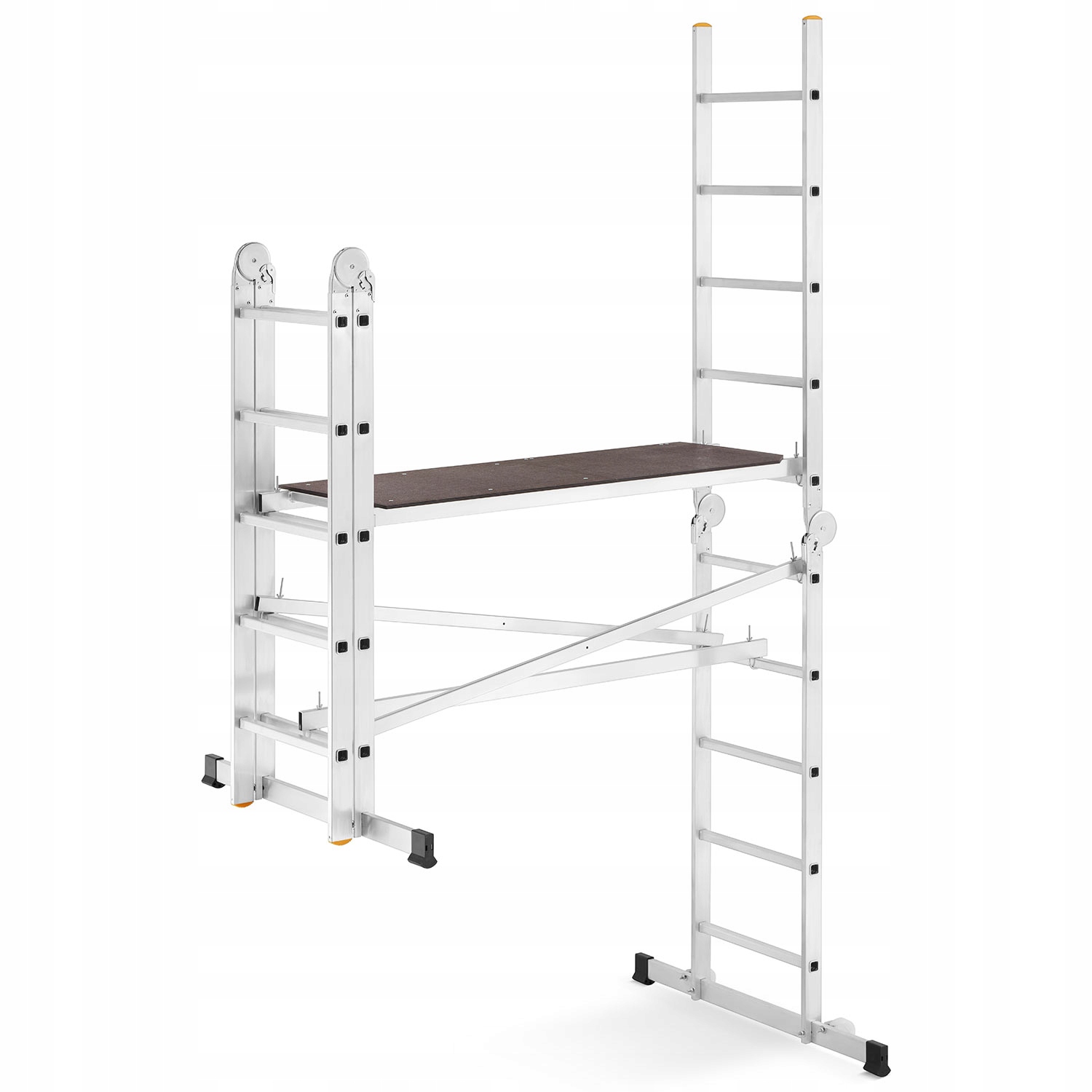 Rusztowanie aluminiowe drabinowe przegubowe jezdne HIGHER DR 2x5 4,0m 150kg — 7