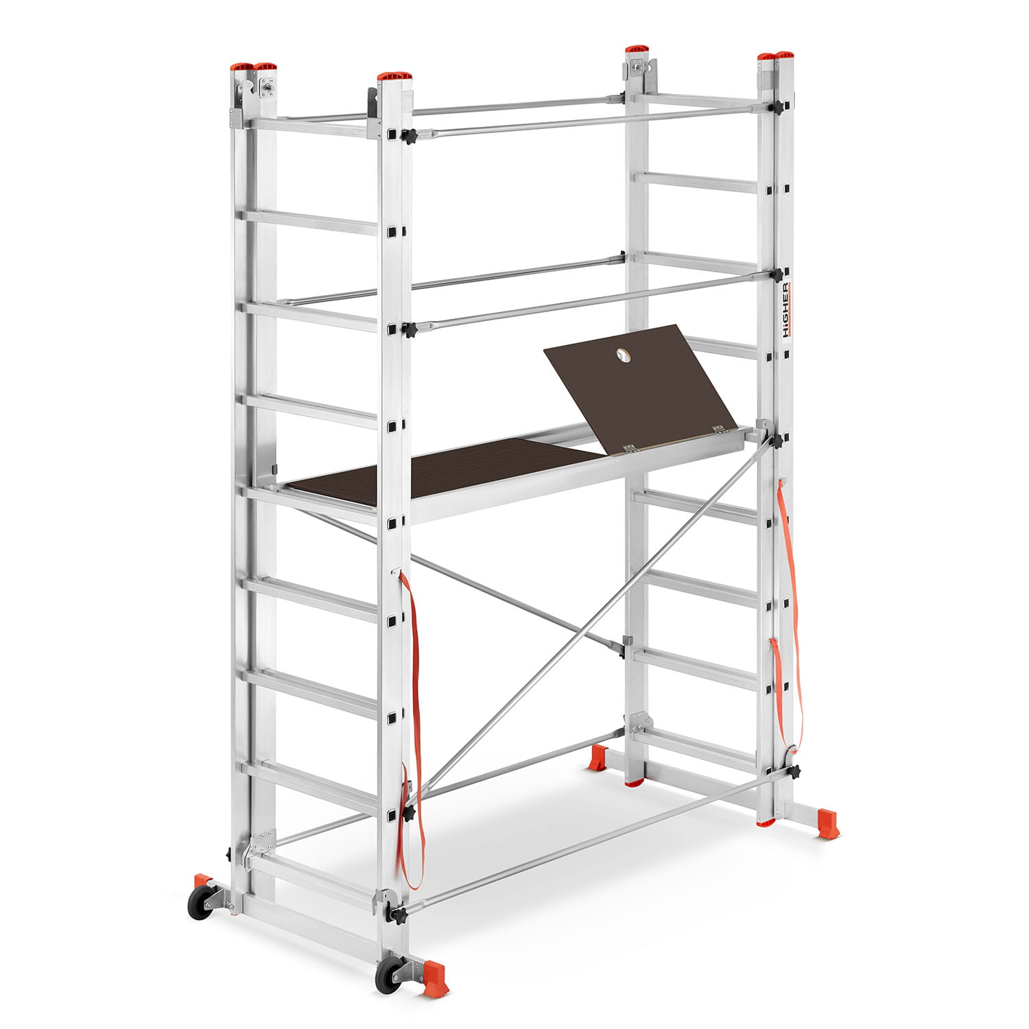 Rusztowanie aluminiowe wielofunkcyjne jezdne składane HIGHER Velly 2x7 — 5
