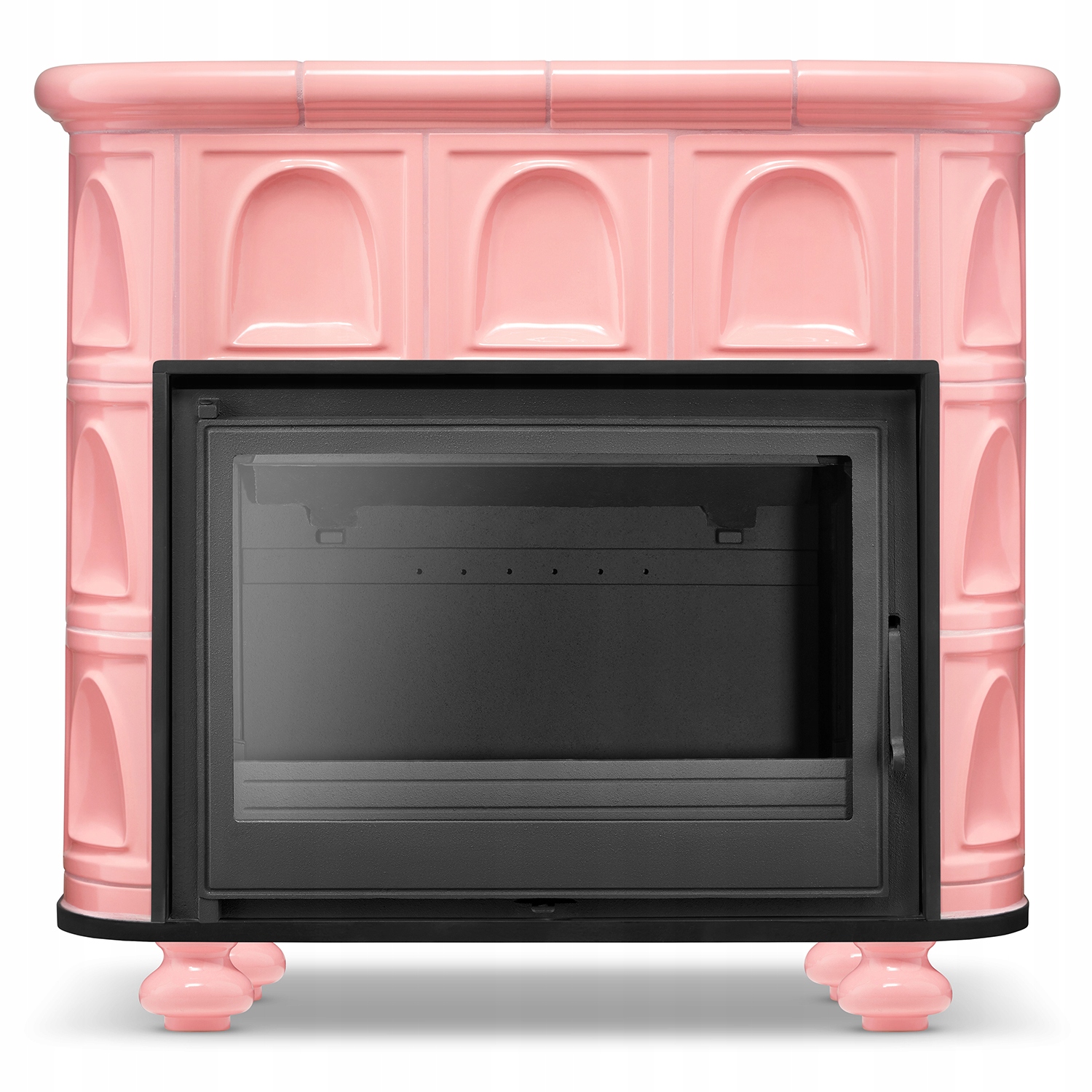 Piec kaflowy kominek koza żeliwny wkład FLORENCJA Barbie Pink — 5