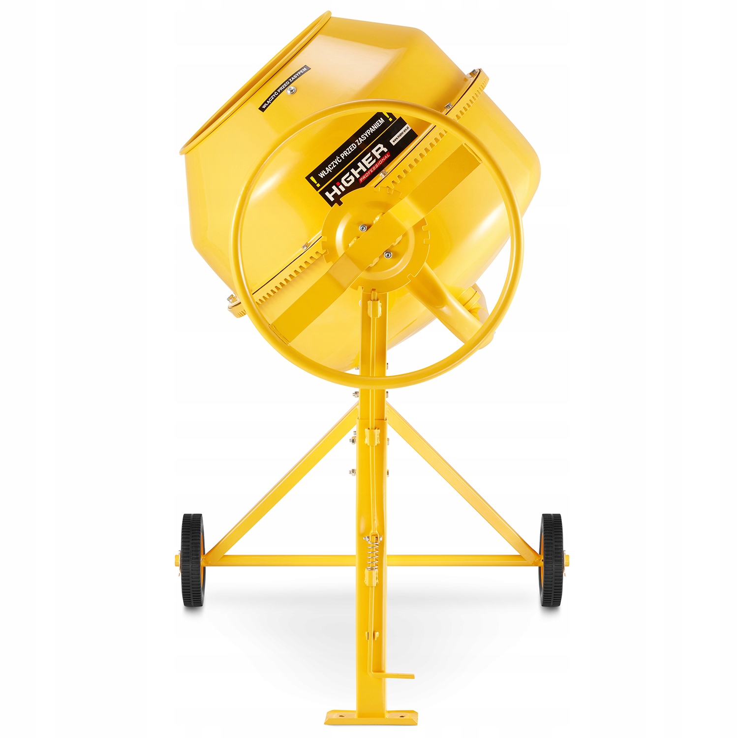 Betoniarka budowlana HIGHER mieszarka 160L 1300W 230V żeliwny wieniec — 7