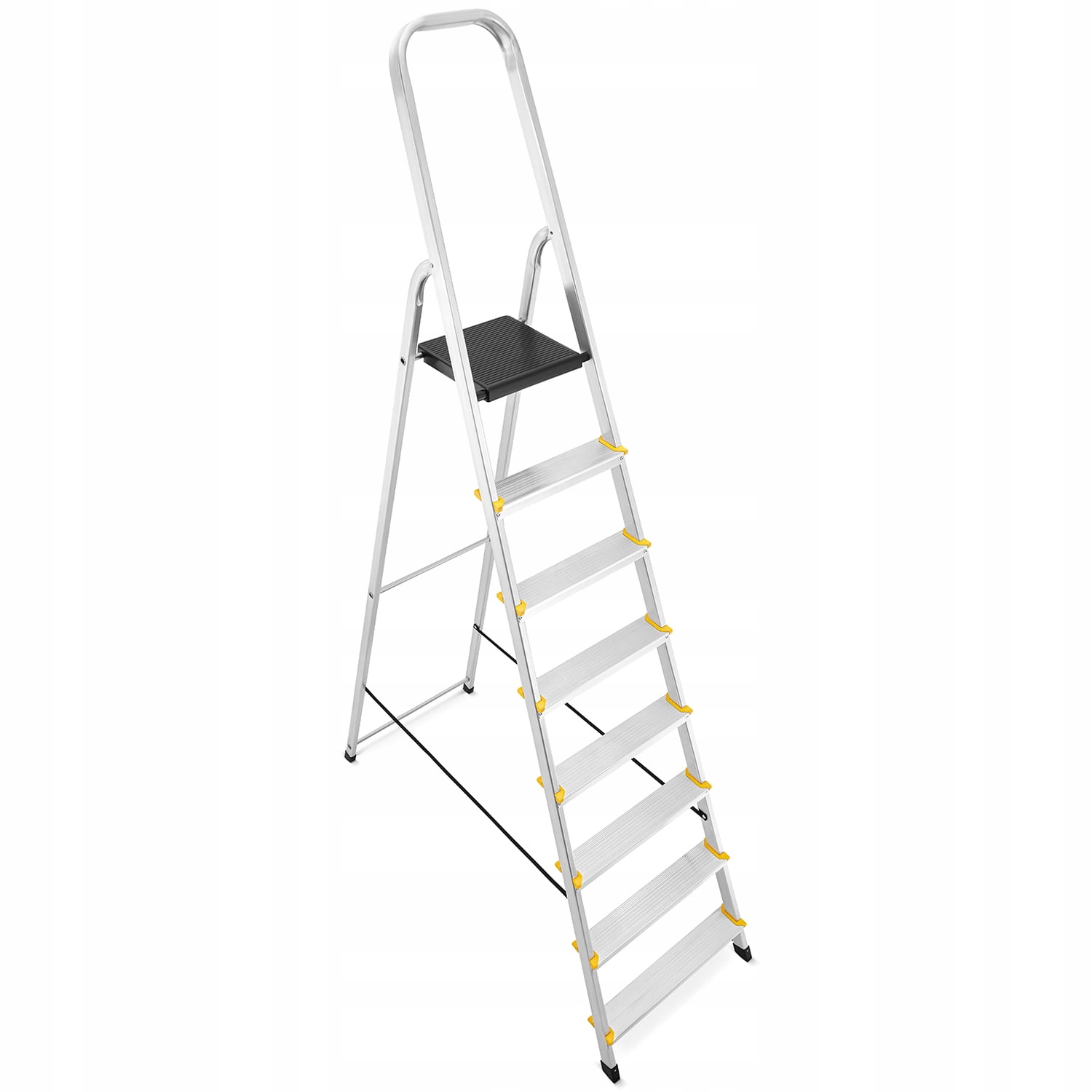 Drabina aluminiowa domowa jednostronna profesjonalna HIGHER 8 stopni 150kg — 2