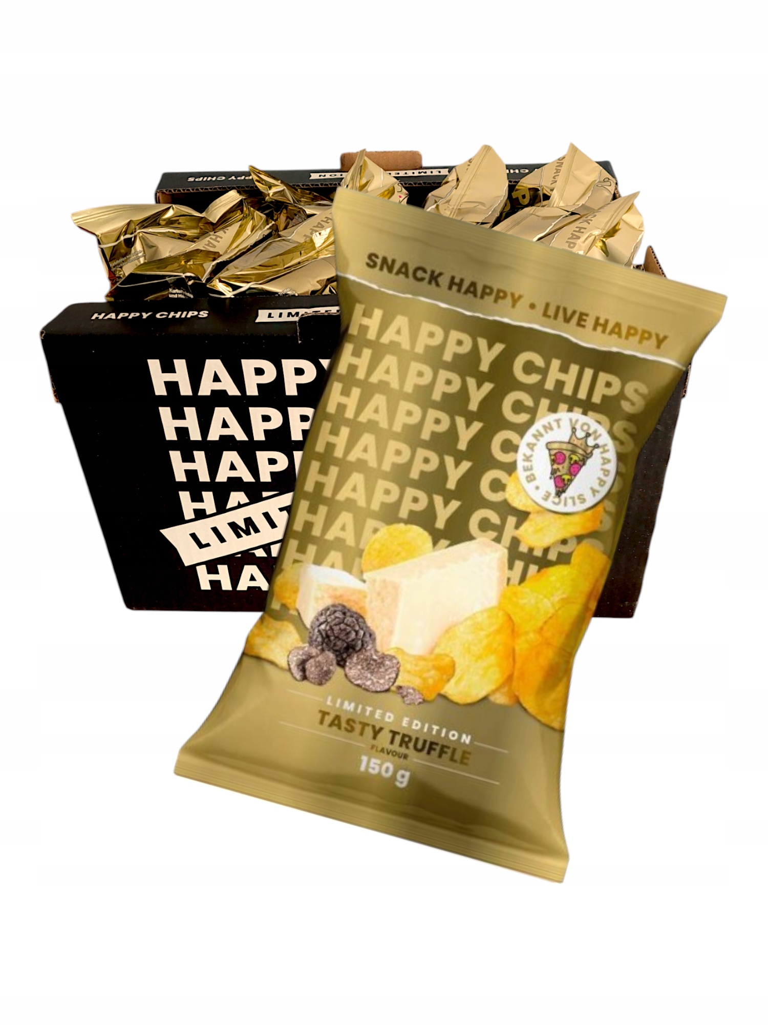 Happy Chips Tasty Truffle Limited Edition 150g Karton
