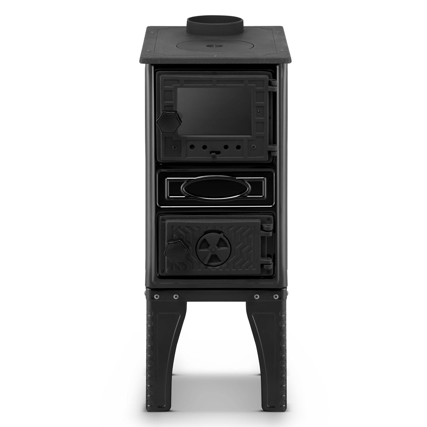 Piec wolnostojący kominek koza żeliwny SIGMA 304G z fajerką 9kW WYSOKA — 4