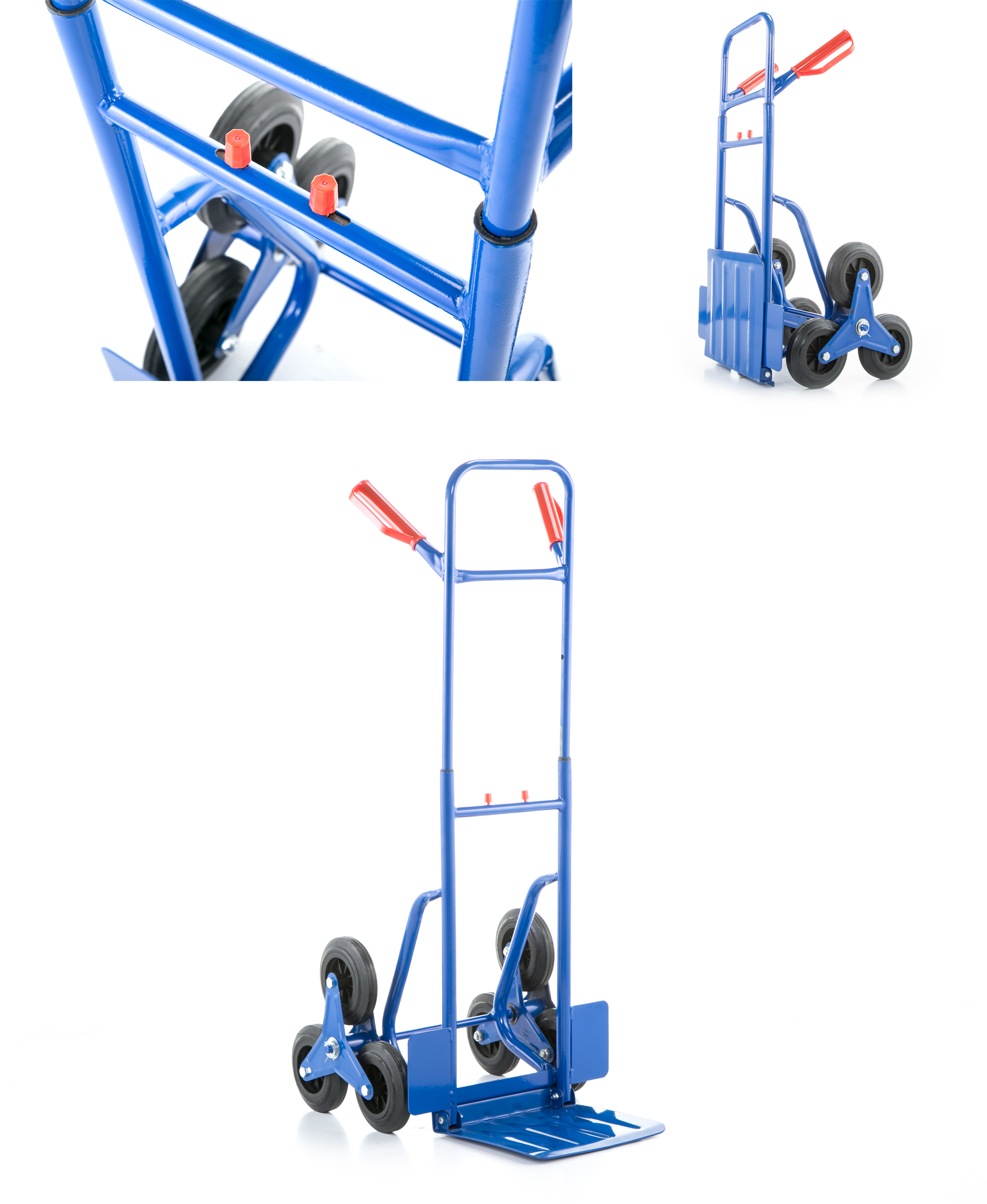 Wózek magazynowy składany schodowy HIGHER młynarka transportowy 250 kg trójkołowy — 8