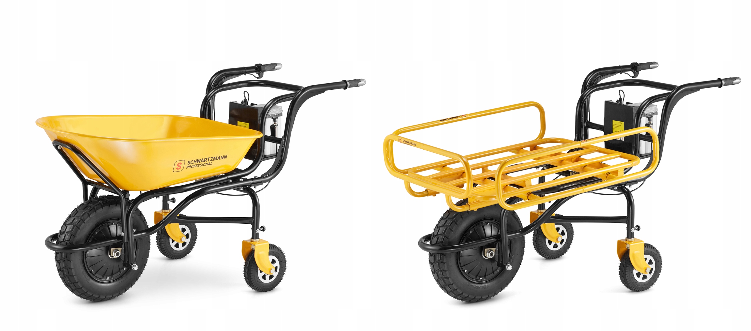 Taczka elektryczna na akumulator z napędem wozidło elektryczne 350W 150kg — 2