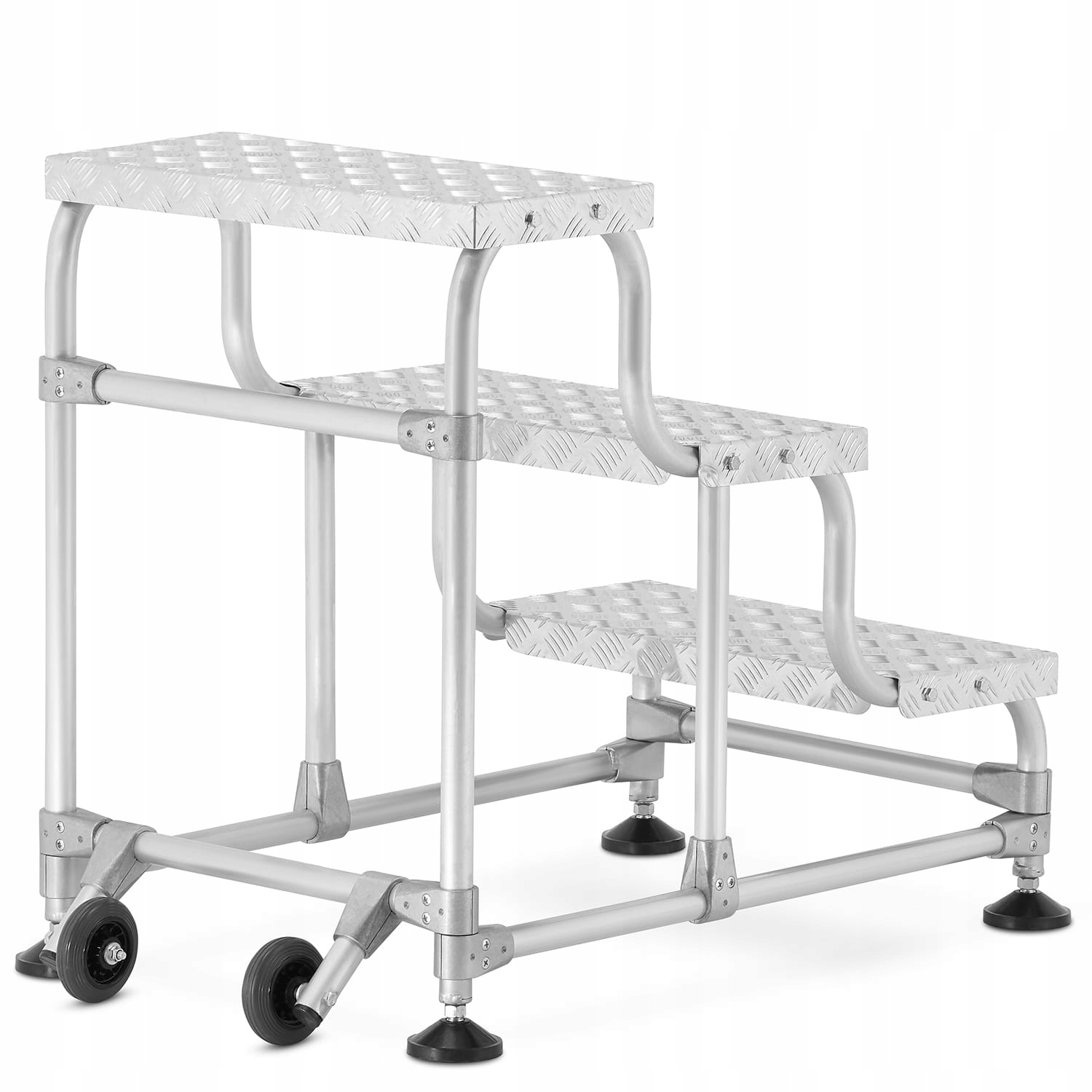 Aluminiowa drabina magazynowa schodki schody 1x3 — 3