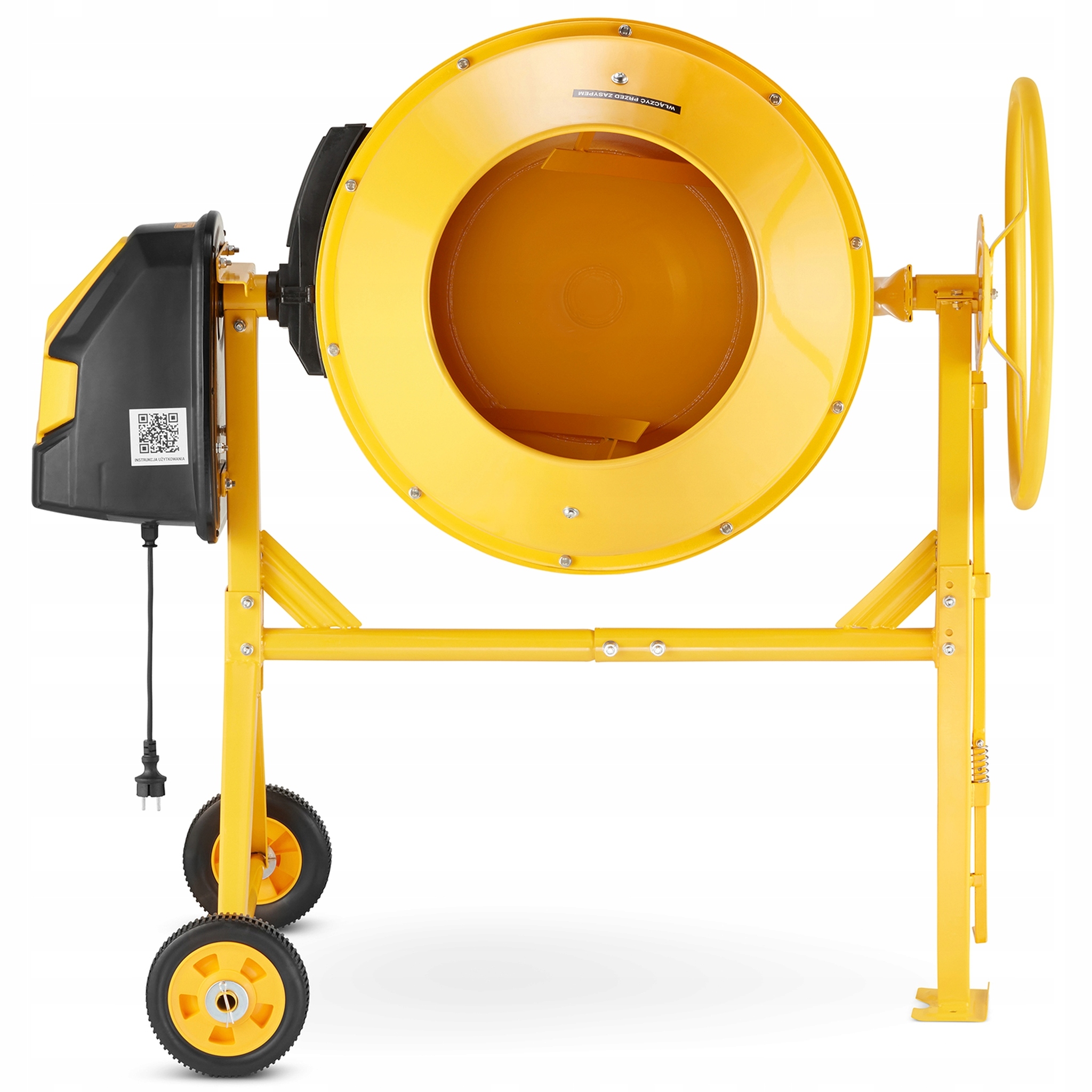 Betoniarka budowlana HIGHER mieszarka 160L 1300W 230V żeliwny wieniec — 6